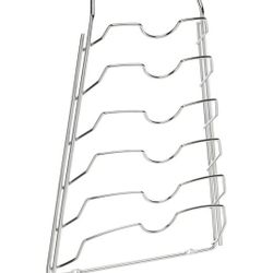 Wall Cabinet Door Mounted Pot Lid Rack