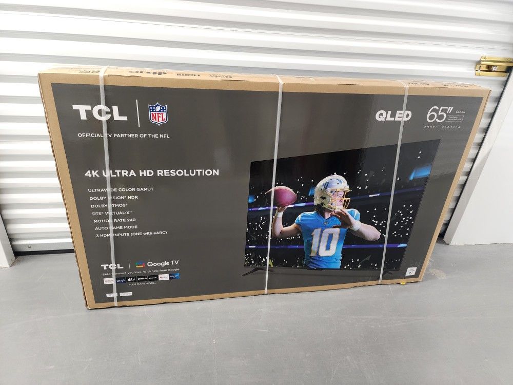 TCL 65 4K QLED TV BRAND NEW $420