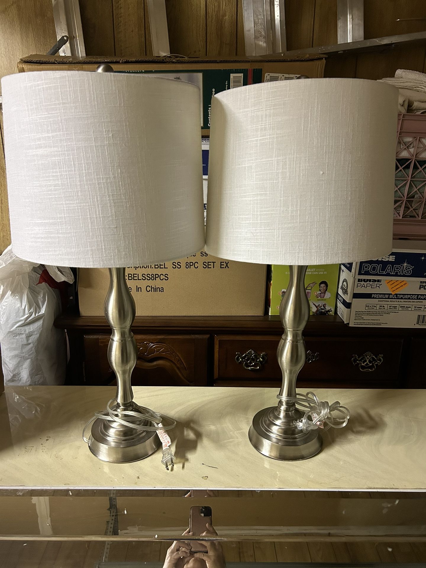 Set Of 2 Lamps Living Room Bedroom