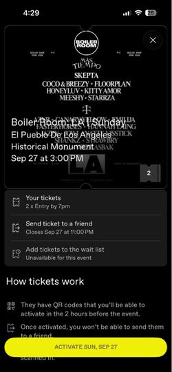 Boiler Room LA 7pm Entry– Sep 27