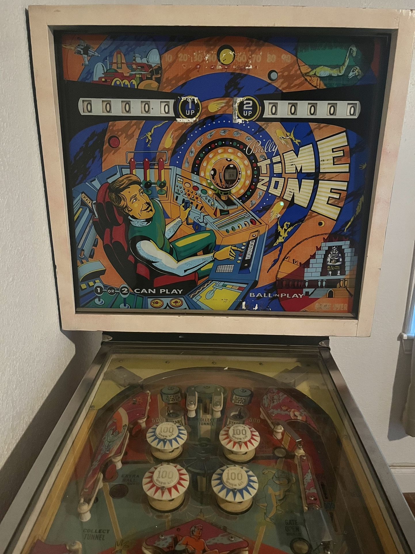 1973 Time Zone Pinball Machine