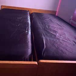 Two Real Wood Twin Bed Frames 