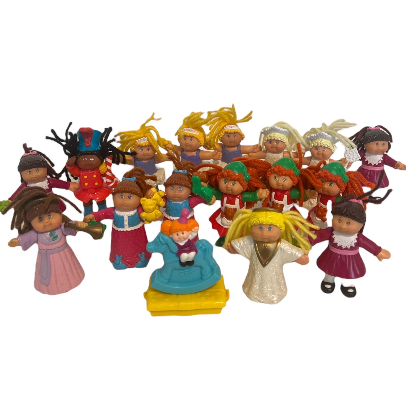 Vintage McDonalds 90s Happy Meal Toys Cabbage Patch Kids Mixed Figures Lot of 17