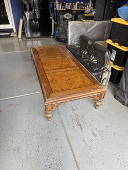 Oak And Mahogany Coffee Table