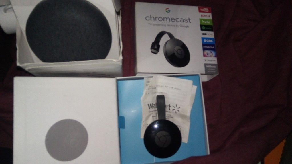 Google Chromecast Home Mini combo