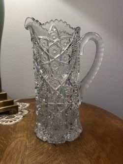 American Brilliant Cut Glass Pitcher