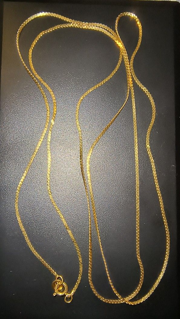 14KT Yellow Gold 30" Snake Chain