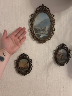 Vintage Italian Ornate Picture Frames 