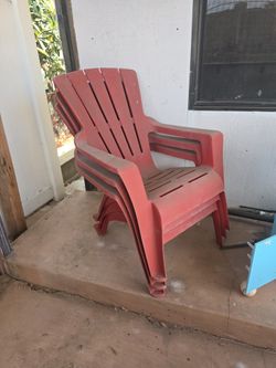 3 Red Chairs