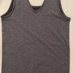 Medium Heather Gray Tank Shirt Great For Layering 