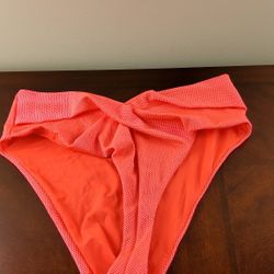 Aerie Coral Bikini Bottom Size Large 