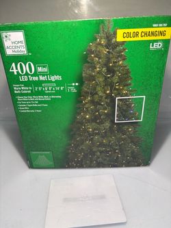 Home Accents Holiday 400 LED Color Changing Christmas Tree Net Lights