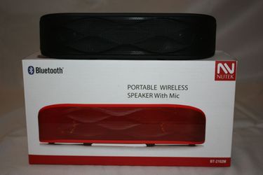 Bluetooth speaker rechargeable call answering perfect for an office