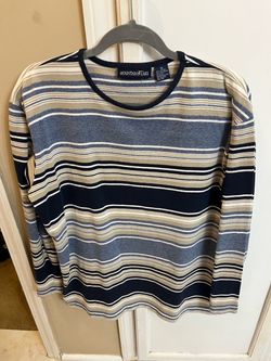 Mountain Lake Striped Long Sleeve Top XL