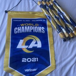 Rams 2021 Championship Banners