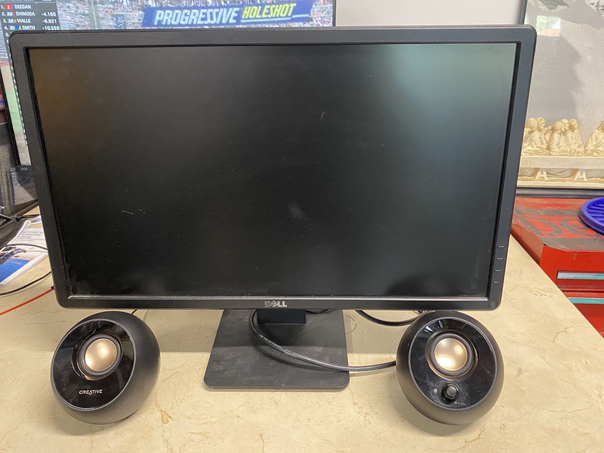 Computer Monitor & Speakers
