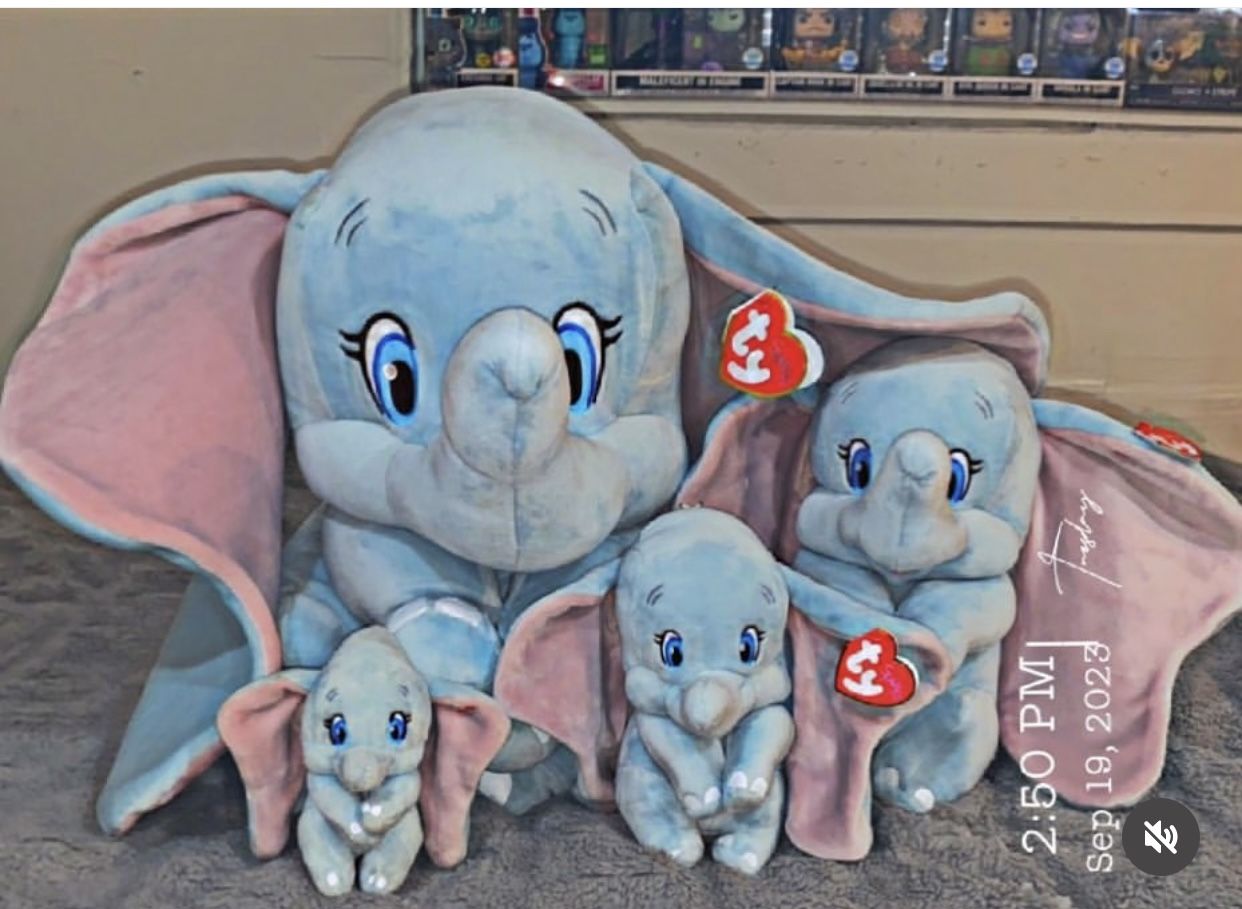 Ty Dumbo Plushies (original)