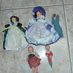 6 -1950s Cellioud Dolls