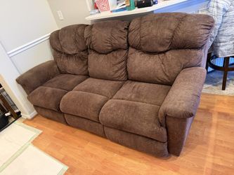 Brown Reclining Sofa