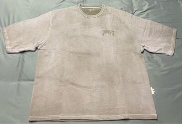 Men’s YoungLA Short Sleeve Brown Olive Wash Oversized Shirt - Size Small