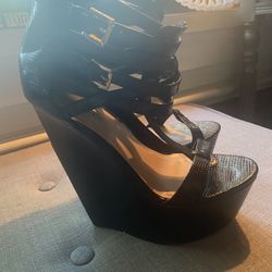 Bebe Stiletto Wedges 
