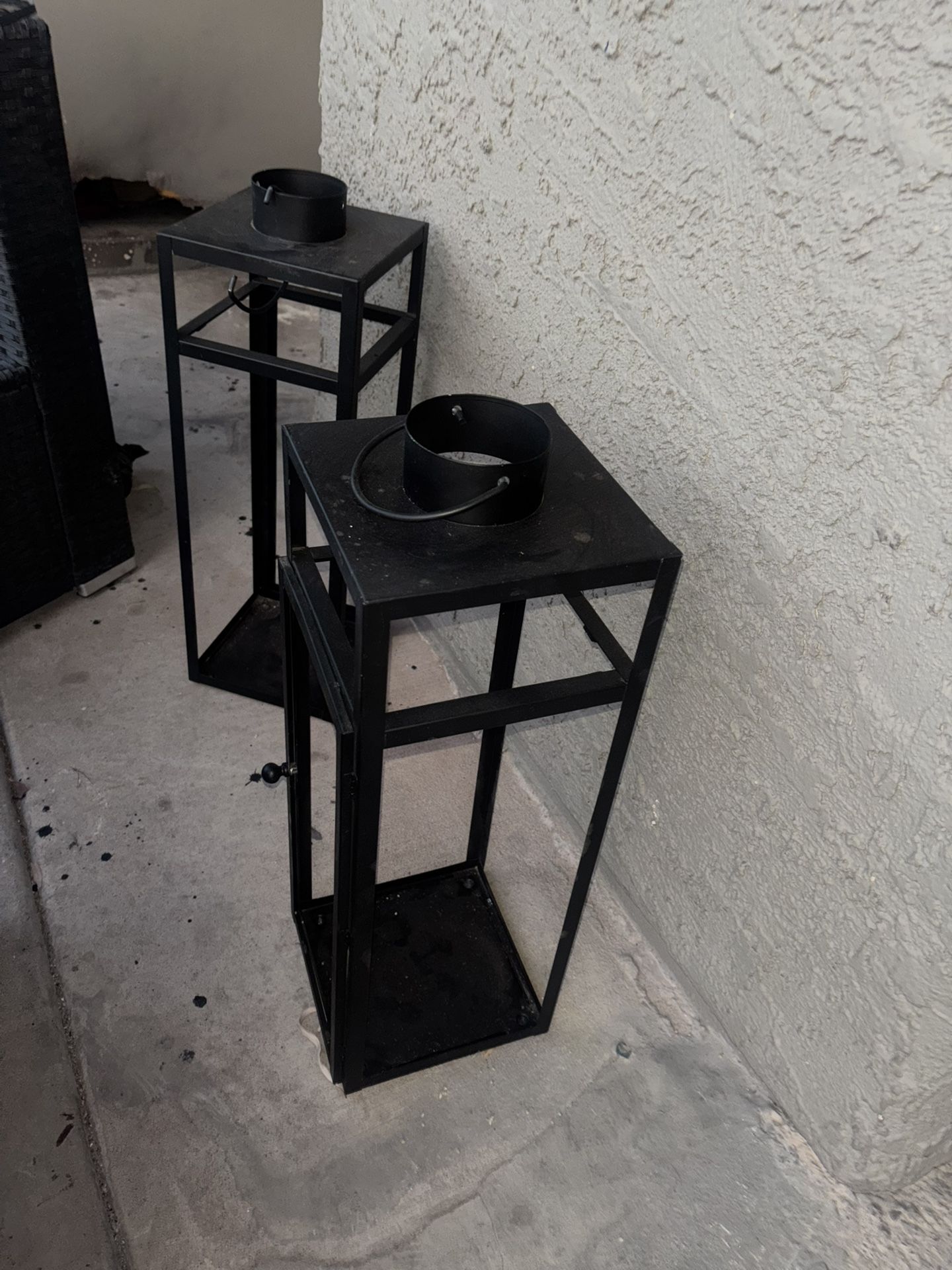 2 Outdoor/indoor Candle Holders/