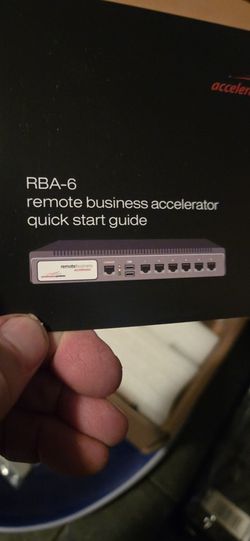 RBA6 Remote business excellorator new in box 
