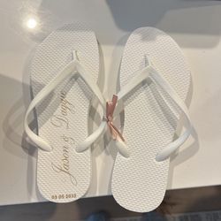 Custom Wedding Woman’s Flip Flops