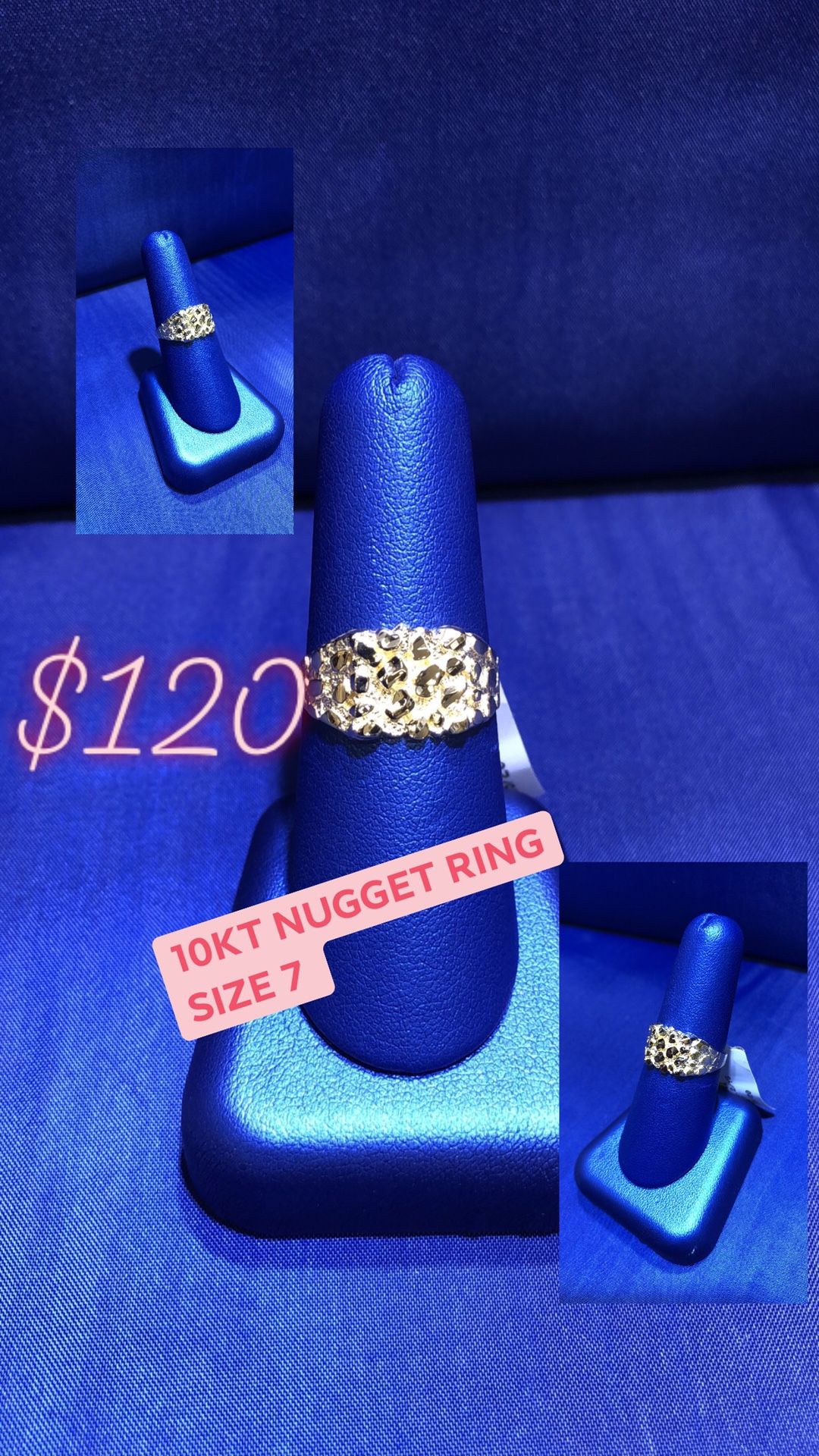 Nugget ring (5%down layaway no interest )