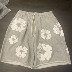 Denim Tear Shorts Grey 
