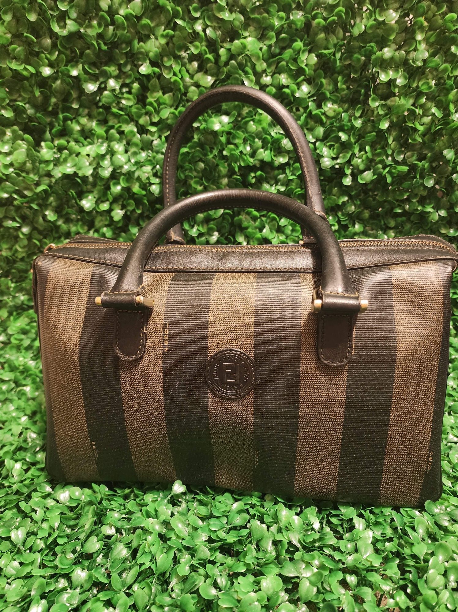 Fendi Pequin Vintag Handbag