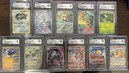 Lot of 9 Pokemon CGC Graded Cards Slabs - Firm Price