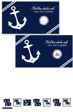 13 Nautical scratch off cards