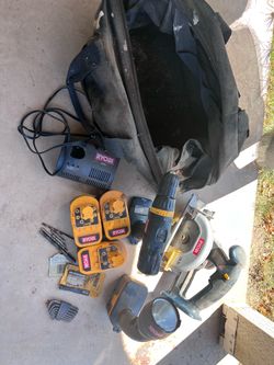 Ryobi 18V Cordless Tool Set with Batteries and Charger