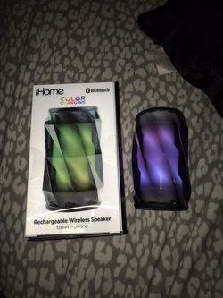 ihome color changing wireless speaker