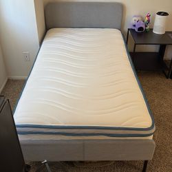Twin Bed  With New Mattress