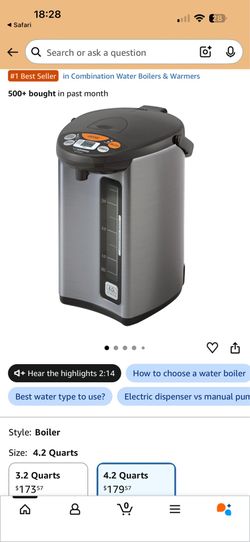 Zojirushi water dispenser