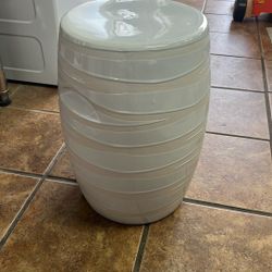 Ceramic pottery stool