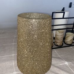 Gold Beaded Flower Vase 