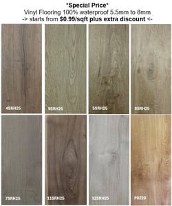 *Warehouse Sales* Vinyl Flooring From 99cent