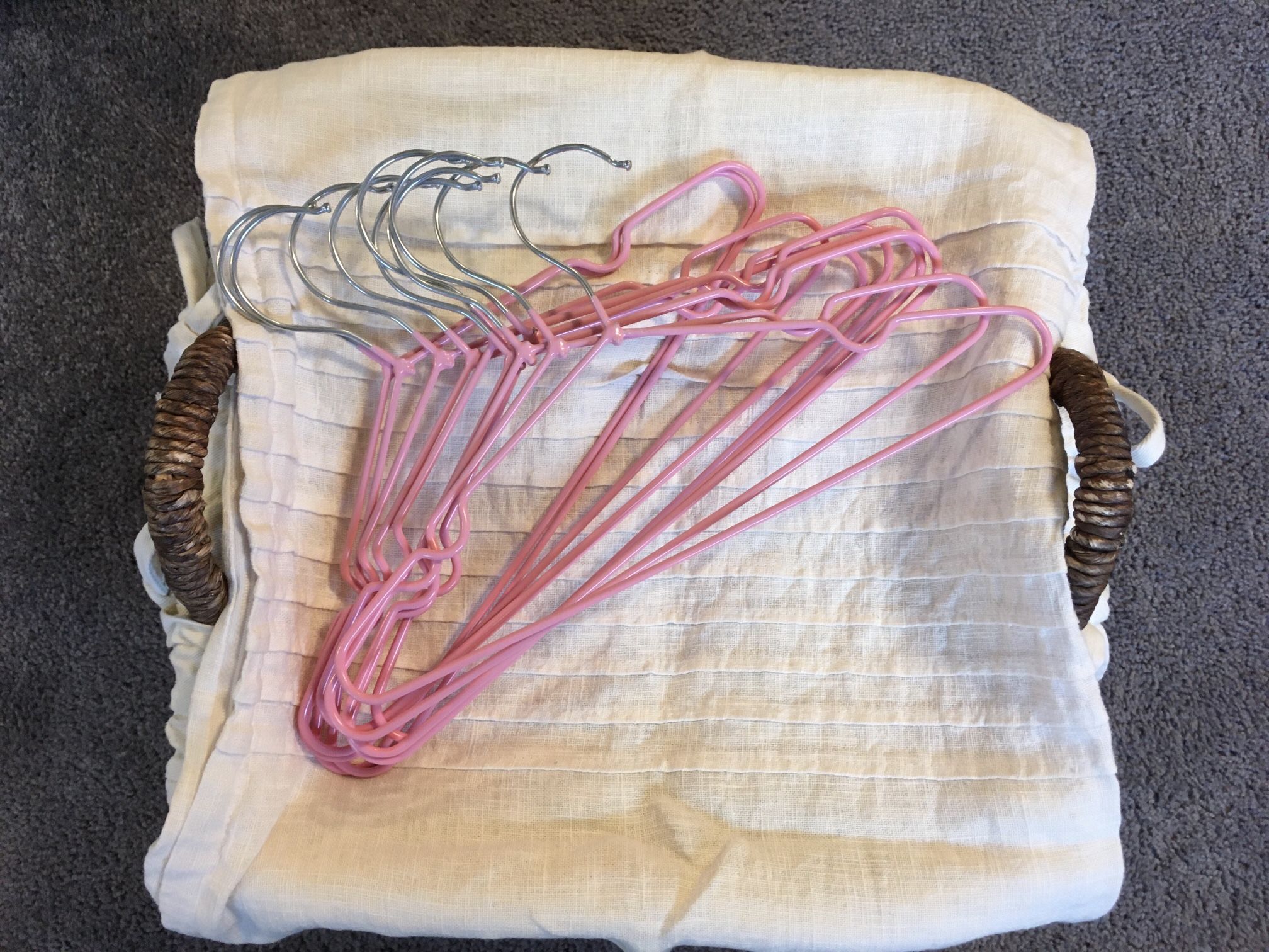 Pink metal Baby Hangers