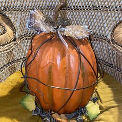 Pier One Pumpkin Fall Decor Thanksgiving New
