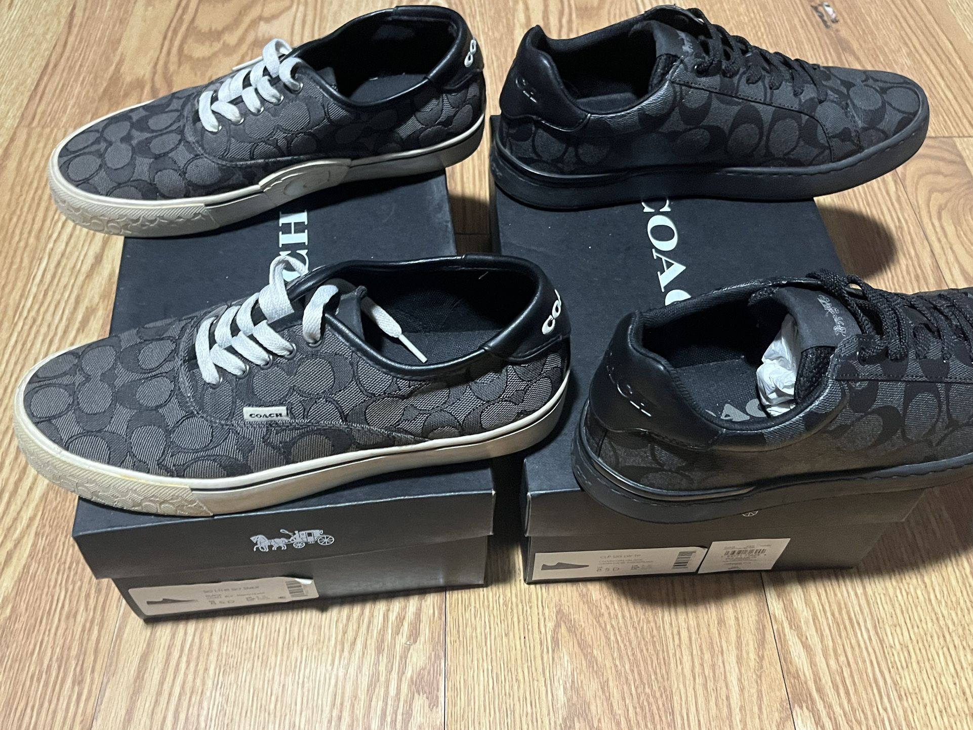 2 PAIRS OF COACH SHOES