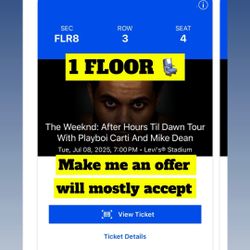 The Weeknd Concert Ticket 