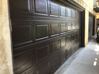 16x7 White Roll up Garage door Short panel 