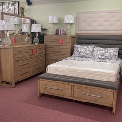 💥HUGE Blowout Furniture Sale!💥 Brand New 7PC QUEEN Size Bedroom SET! $50 Down Takes It Home Today!