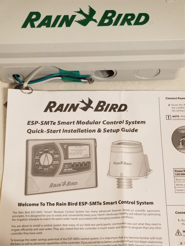 RainBird ESP-SMTe ESPSMTE4 Smart Irrigation Controller Rain Bird F39450 Outdoor