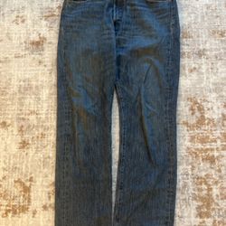 Levi’s Men’s Jeans 505 Regular Fit – W36 L32 Blue Denim