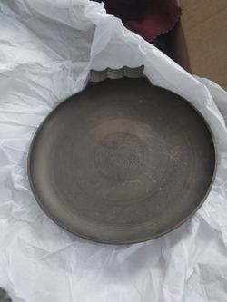Vintage Pewter Au Gratin Dish