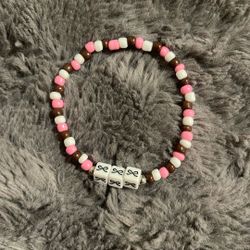 Pink,white,brown Bracelet 